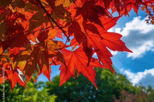 Detailed view of fall maple...
