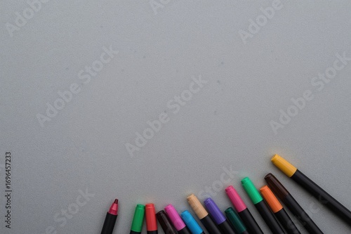 Bright markers spread out o...