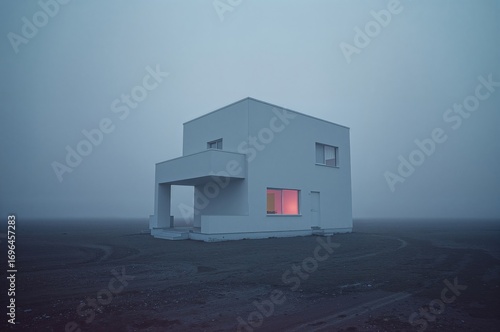 Modern isolated residence