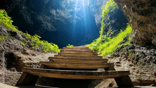 Stairway to Heaven: A Mystical Cave Ascent