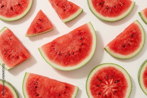 Arrangement of sliced fresh...