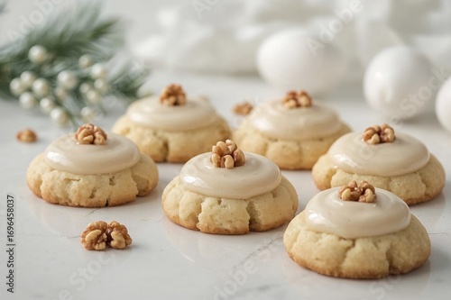 Homemade Cookies Topped wit...