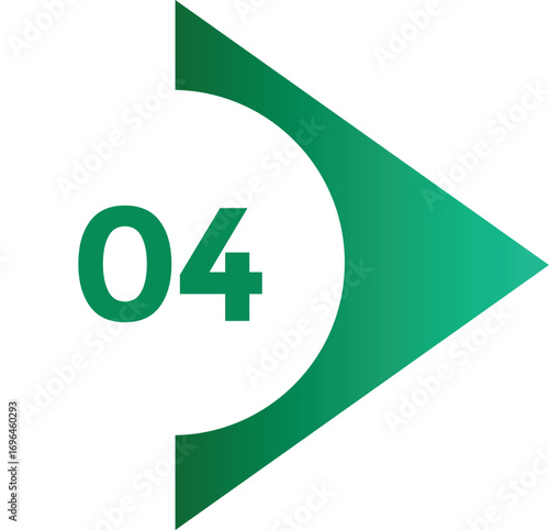 vector illustration of number style