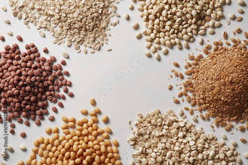 Assorted legumes, grains, a...