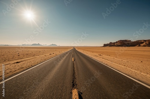 Arid highway linking an oas...