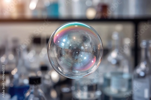 Detailed view of a bubble test