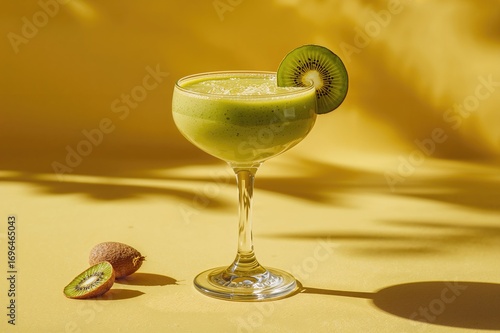 Tasty kiwi blended drink