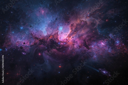 Sci-fi inspired cosmic art ...