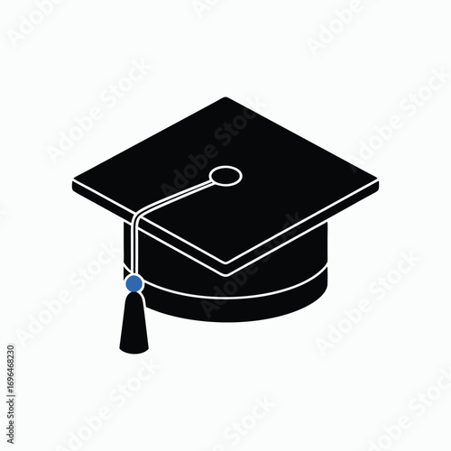 Graduation Cap Academic Success Icon Vector Illustration