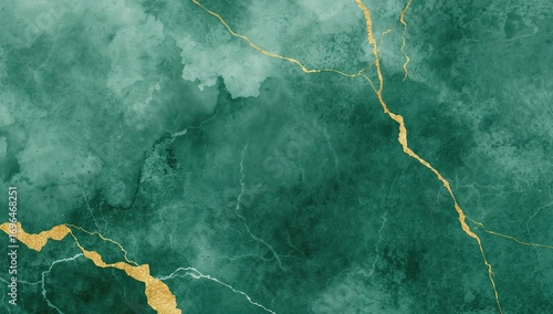 Watercolor green backdrop w...
