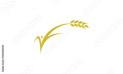 Grain logo, Agriculture logo, restaurant and bakery logo