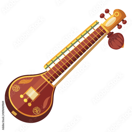 acoustic guitar isolated