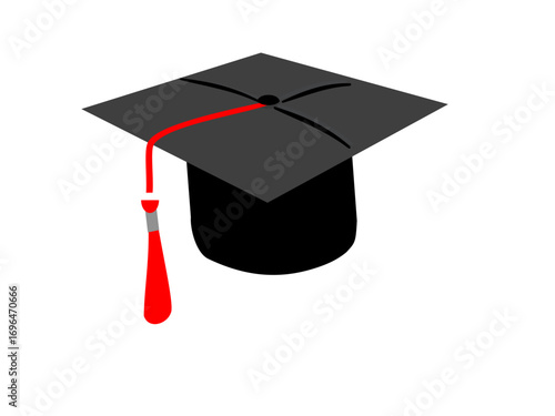 graduation cap and diploma