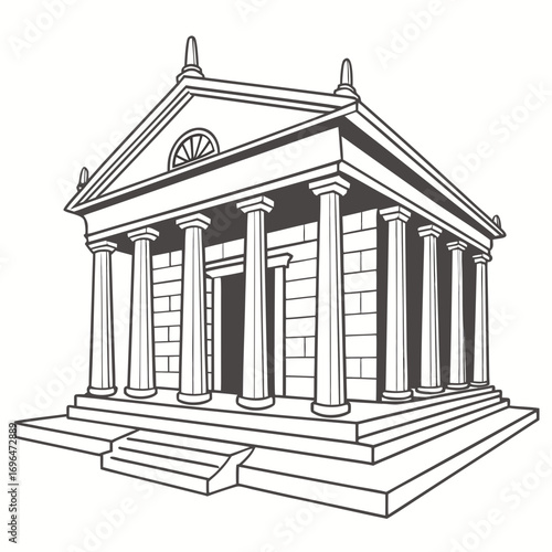 vector illustration of a column