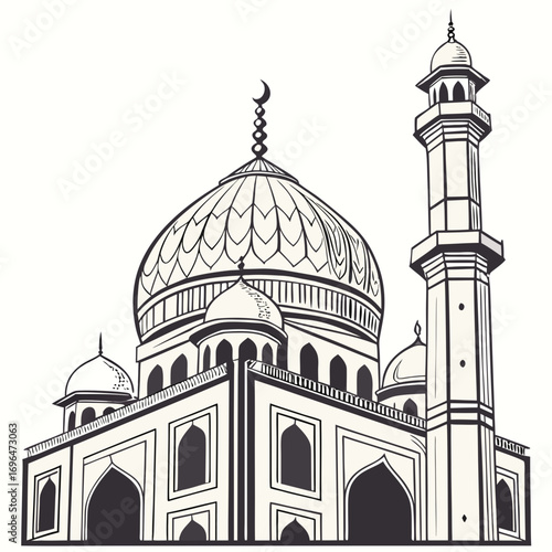taj mahal silhouette
