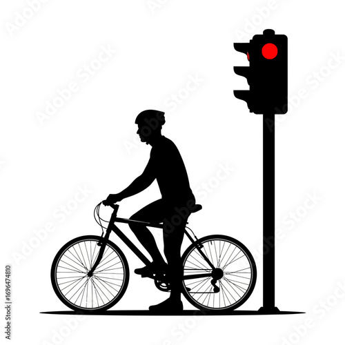 man with bicycle