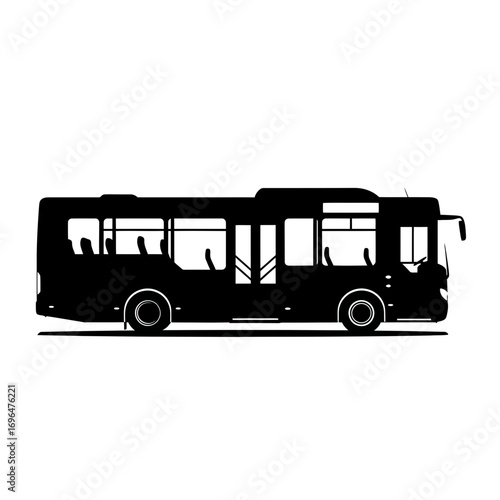 bus isolated on white