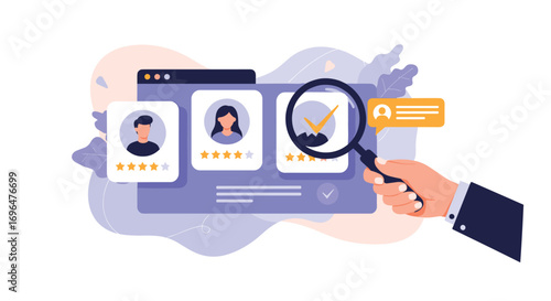 Recruitment process using digital tools for finding and selecting best candidates for job openings efficiently