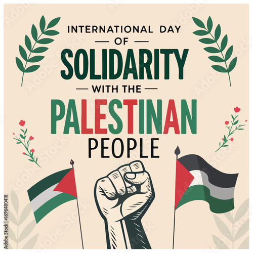 International Day of Solidarity with the Palestinian People promotes peace justice unity and support