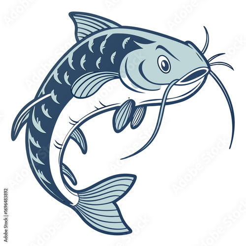 Cartoon catfish
