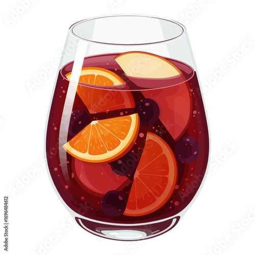 Refreshing Red Wine Sangria with Citrus and Berries