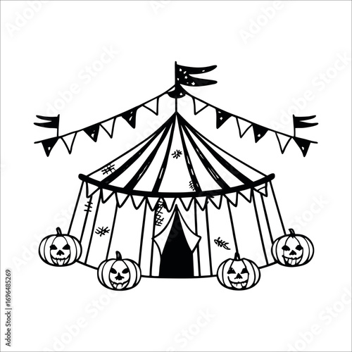 Halloween element set	
