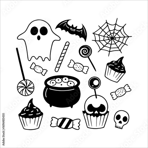 Halloween element set	
