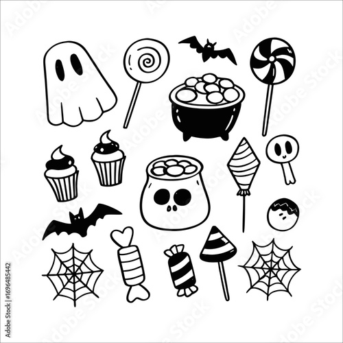 Halloween element set	
