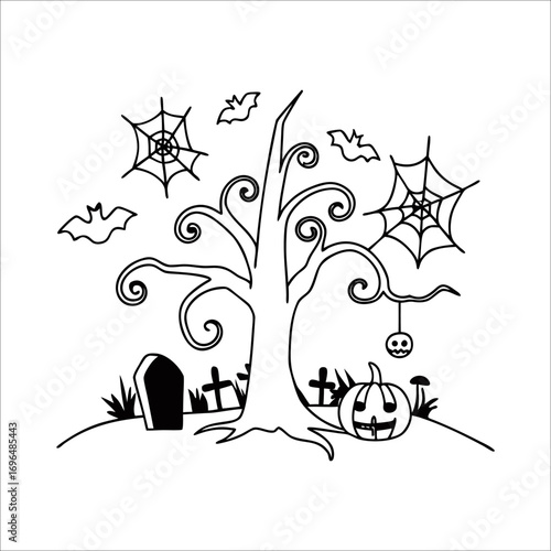 Halloween element set	
