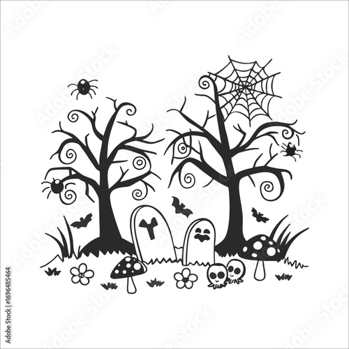 Halloween element set	
