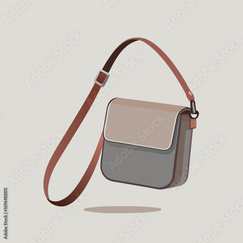 Elegant Crossbody Bag Mockup Stylish Design and Premium Leather Texture