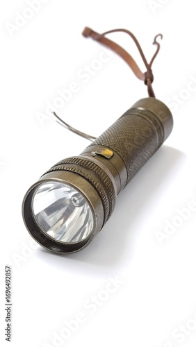 Vintage metal flashlight