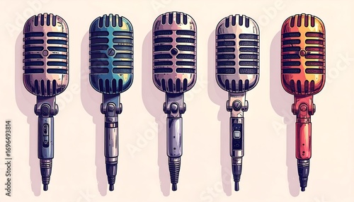 Vintage microphone collection