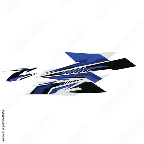 racing car body wrap decal livery template design