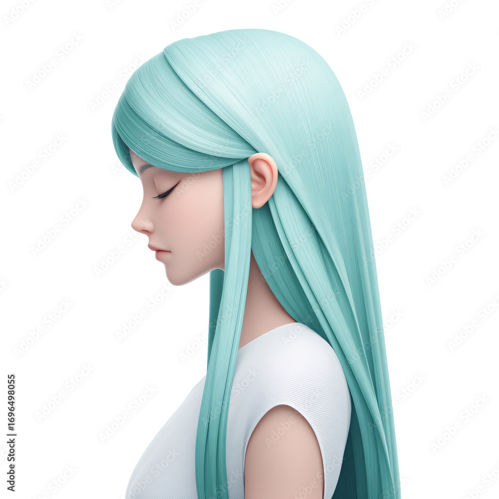 Fototapeta premium Isolated siren icon in a fantasy world on a transparent