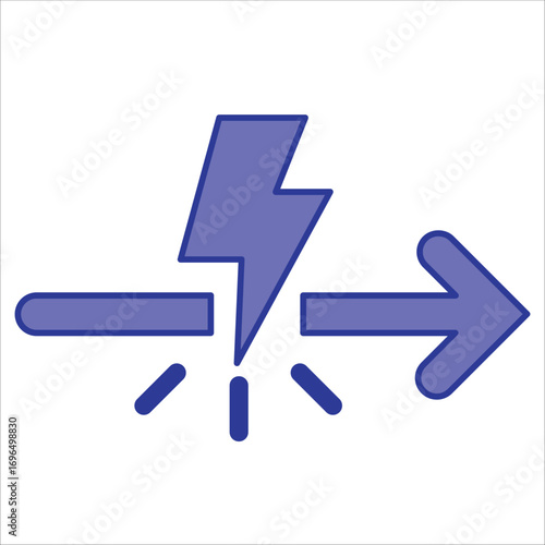 disruption icons. simple colored vector illustration