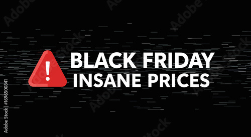 Black Friday Promotional Advertisement Highlighting Unbeatable Discount Offers and Limited Time