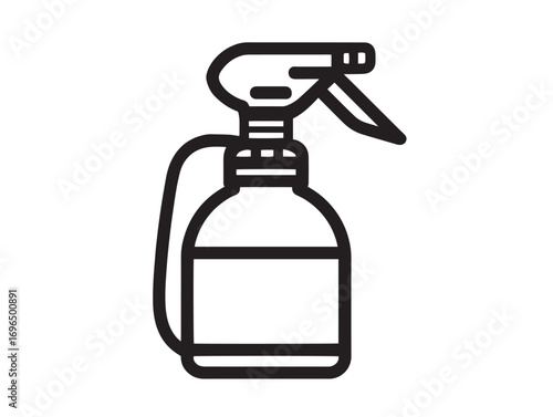 Professional Pesticide Sprayer Icon Collection in Clean Minimal Vector Artwork