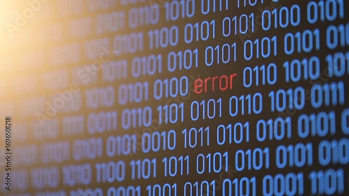 Binary code and a disappearing 