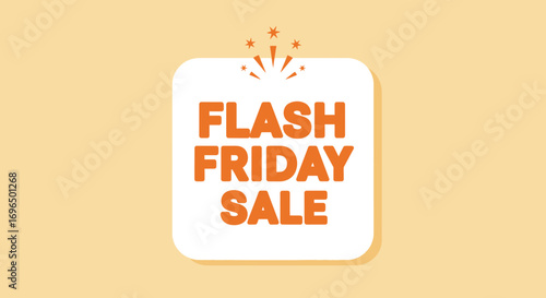 Exciting Flash Friday Sale Announcement with Bright Design and Vibrant Colors for Limited Time