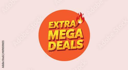 Vibrant promotional graphic highlighting extraordinary discount offers in bold typography with