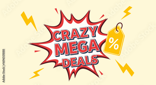 Vibrant promotional banner highlighting extraordinary discounts and limited-time offers with