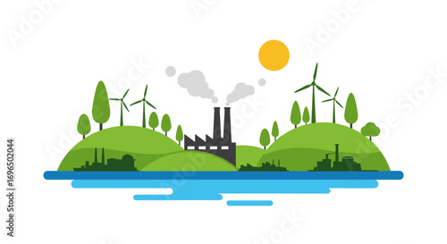Sustainable energy development and industrial pollution control for a cleaner future