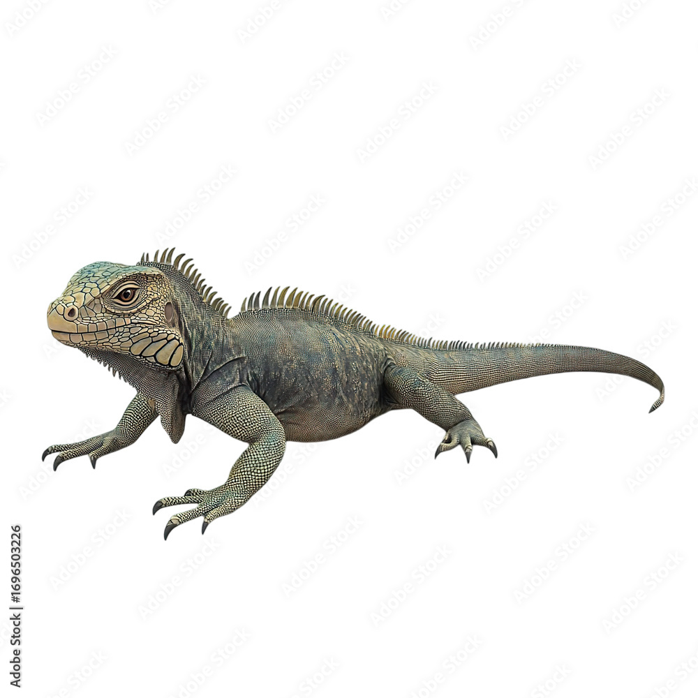 Fototapeta premium Iguana Reptile Illustration