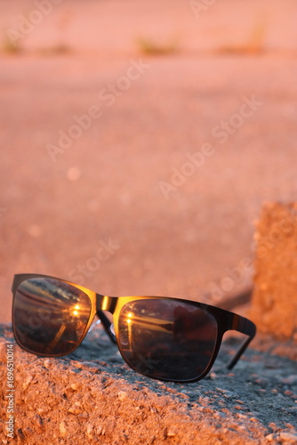 sunglasses on the table