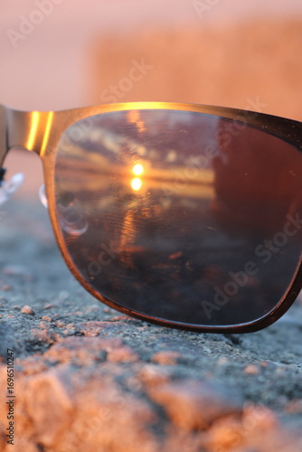 sunglasses on the beach