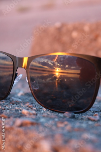 sunglasses on the beach