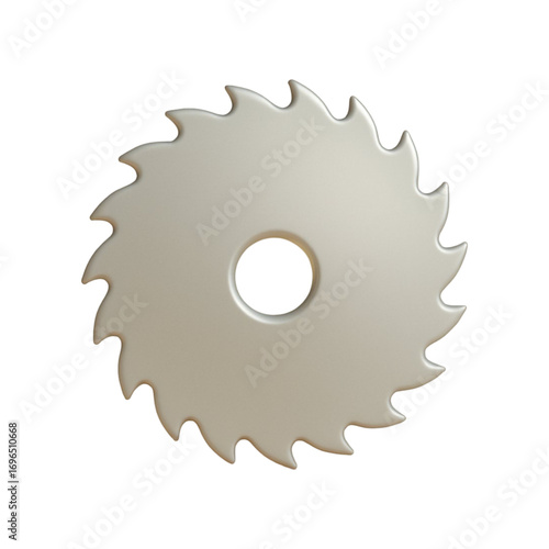 Circular saw blade isolated on transparent background