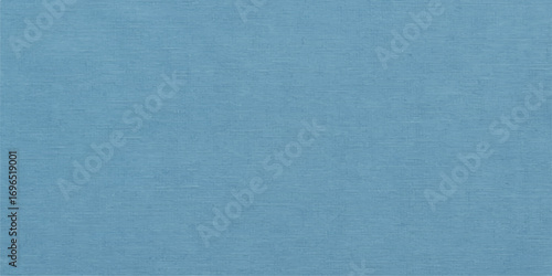 Rough, old, blue fabric with a blank, textured vintage canvas pattern