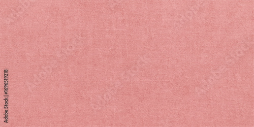 Grunge pink paper texture and vintage background with rough fabric pattern and pastel color